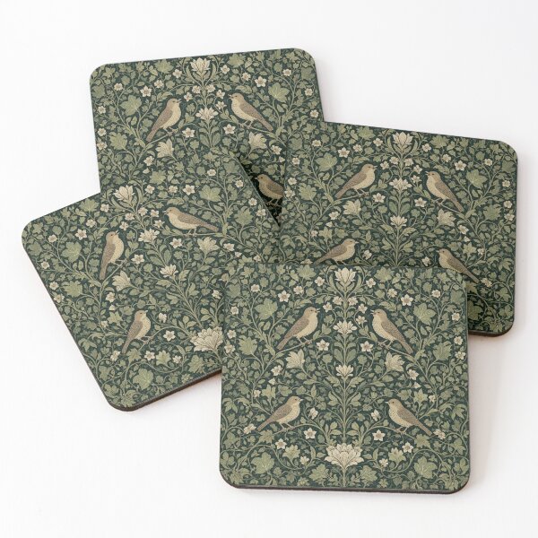 Item preview, Beautiful William Morris nature with birds inspired pattern design tapestry lovely designed and sold by Vintage Designs +.