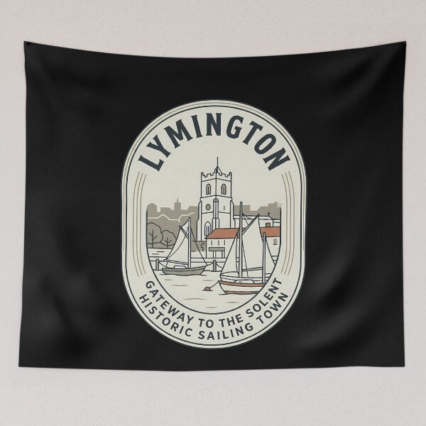 Item preview, Lymington Sailing Town Vintage Travel Emblem Solent designed and sold by k3rstman1.