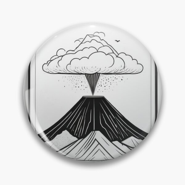 Item preview, Art - Volcanic Landscape, Japanese Ukiyo-e Aesthetic designed and sold by Reverso-Design.