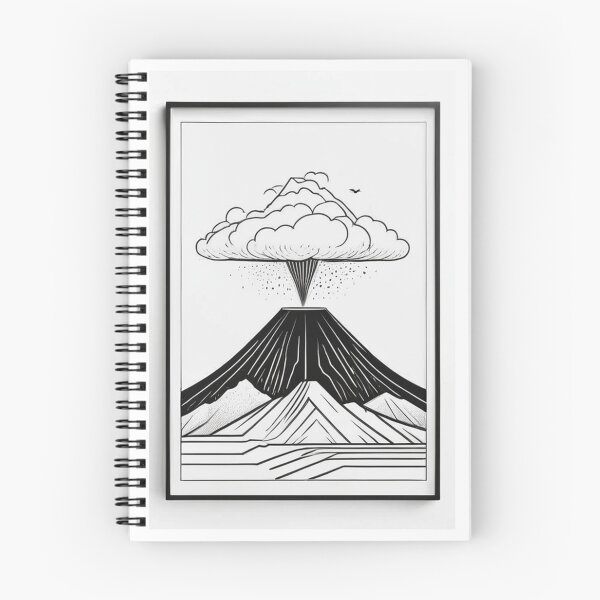 Item preview, Art - Volcanic Landscape, Japanese Ukiyo-e Aesthetic designed and sold by Reverso-Design.