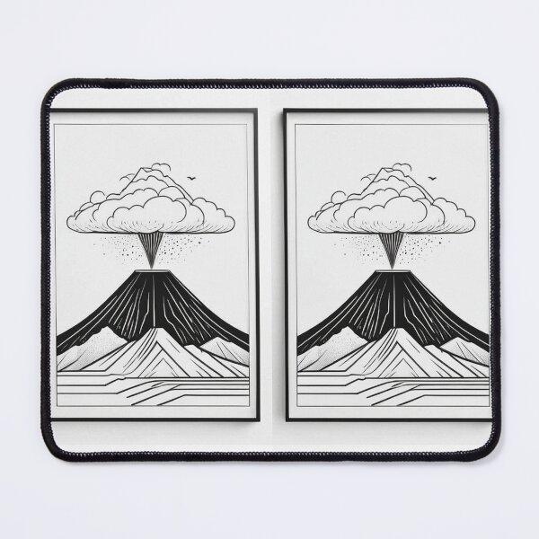 Item preview, Art - Volcanic Landscape, Japanese Ukiyo-e Aesthetic designed and sold by Reverso-Design.
