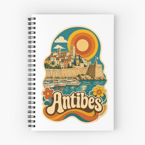Item preview, Antibes France Travel Souvenir - Retro Illustration designed and sold by VisualArtsOasis.
