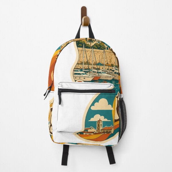 Item preview, Antibes France Travel Souvenir - Retro Illustration designed and sold by VisualArtsOasis.