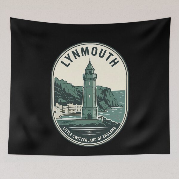 Item preview, Lynmouth England Little Switzerland Vintage Travel Emblem designed and sold by k3rstman1.