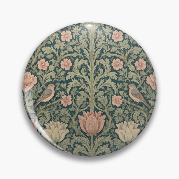 Item preview, Beautiful William Morris nature with birds inspired pattern design tapestry lovely designed and sold by Vintage Designs +.