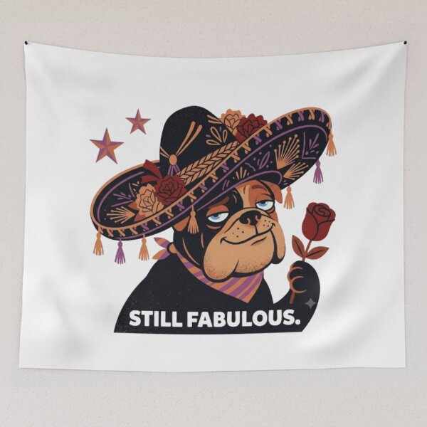 Item preview, Bulldog with a sombrero designed and sold by Snurly.