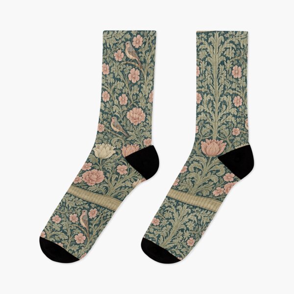 Item preview, Beautiful William Morris nature with birds inspired pattern design tapestry lovely designed and sold by Vintage Designs +.