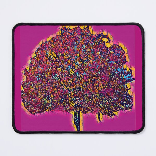 Item preview, Psychedelic Neon Pink Abstract Autumn Tree designed and sold by BalkanBloom.