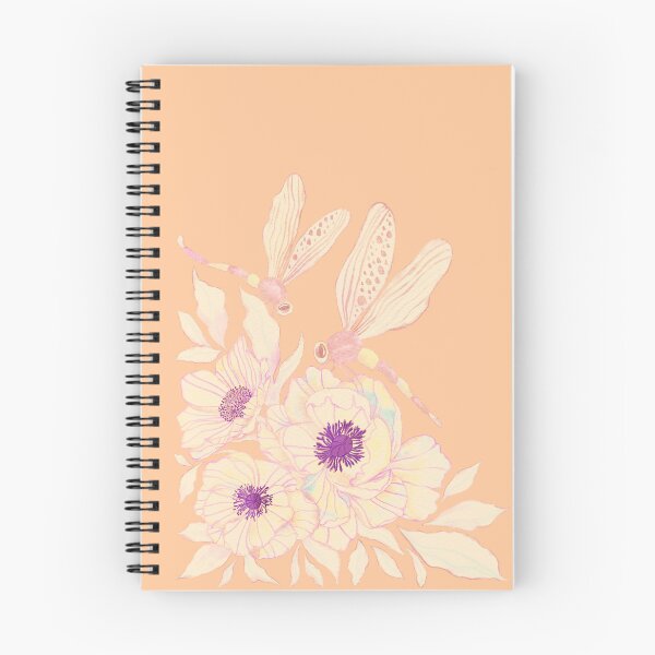 Item preview, Watercolor Anemones and Flying Dragonflies designed and sold by AneissPiaf.