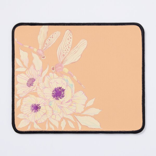 Item preview, Watercolor Anemones and Flying Dragonflies designed and sold by AneissPiaf.