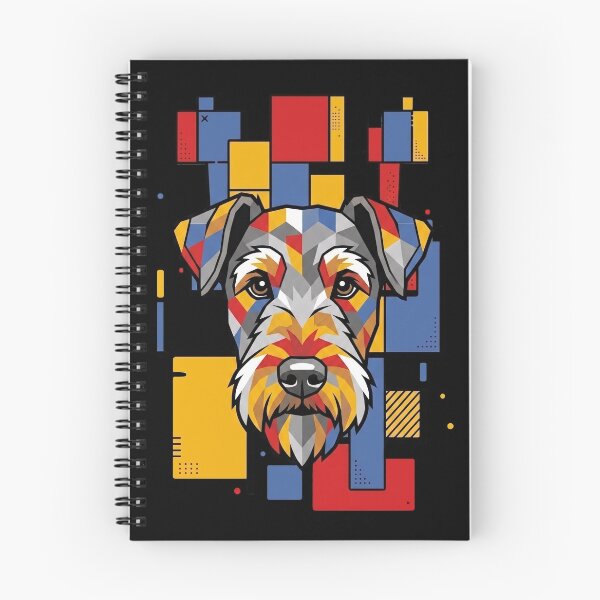 Item preview, Funny Airedale Terrier Colorful Blocks Geometric Art Mom Dad Kids designed and sold by FurryHavenPH.