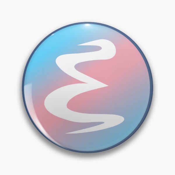Item preview, Emacs logo, Trans pride colors designed and sold by tomenzgg.