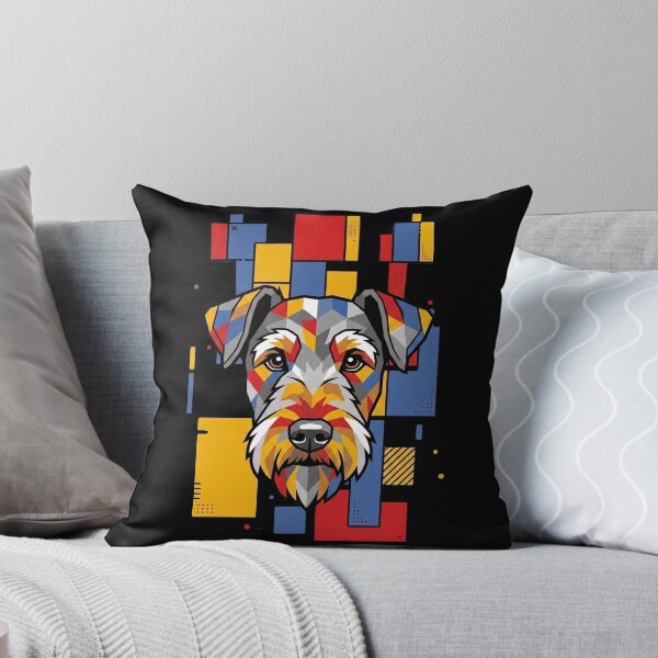 Item preview, Funny Airedale Terrier Colorful Blocks Geometric Art Mom Dad Kids designed and sold by FurryHavenPH.