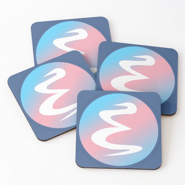 Item preview, Emacs logo, Trans pride colors designed and sold by tomenzgg.
