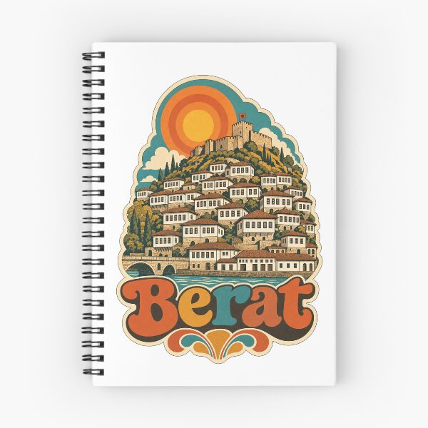 Item preview, Berat Albania Travel Souvenir - Retro Illustration designed and sold by VisualArtsOasis.