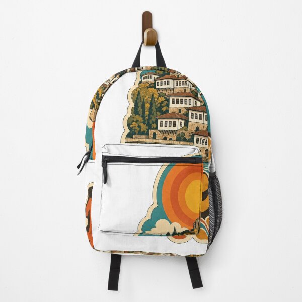 Item preview, Berat Albania Travel Souvenir - Retro Illustration designed and sold by VisualArtsOasis.