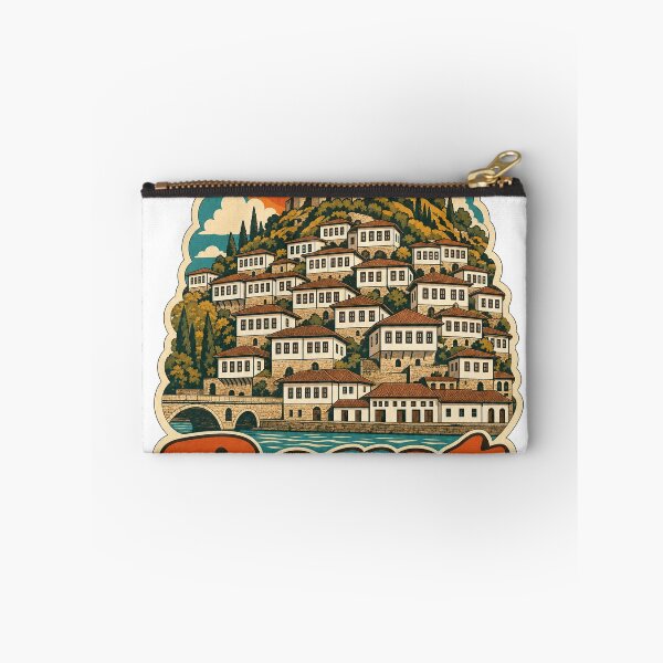 Item preview, Berat Albania Travel Souvenir - Retro Illustration designed and sold by VisualArtsOasis.