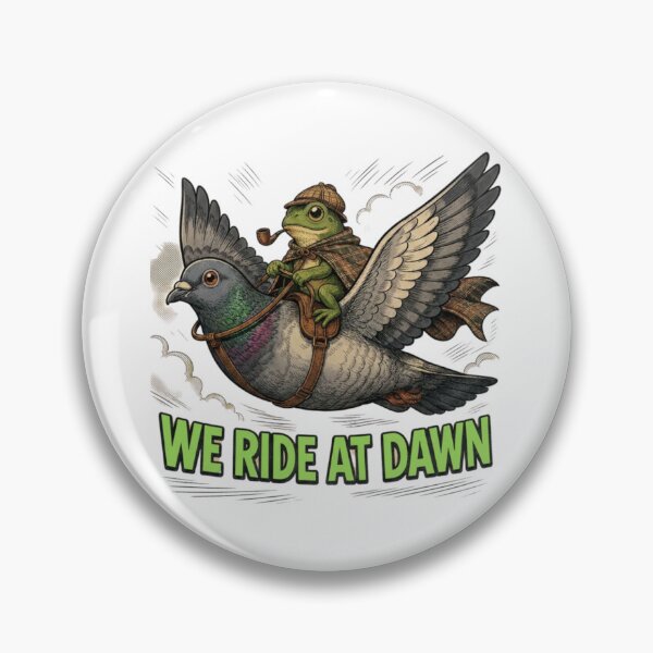 Item preview, We Ride At Dawn Frog Pigeon Adventure designed and sold by Nano-Threads.