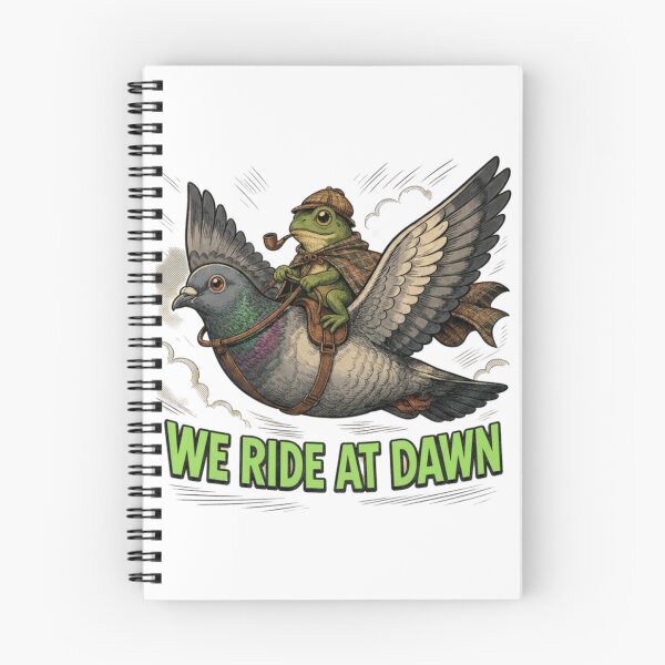 Item preview, We Ride At Dawn Frog Pigeon Adventure designed and sold by Nano-Threads.