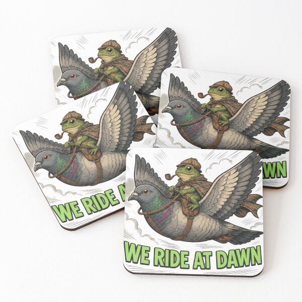 Item preview, We Ride At Dawn Frog Pigeon Adventure designed and sold by Nano-Threads.