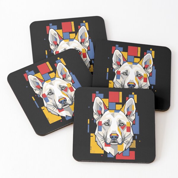 Item preview, Funny Akbash Colorful Blocks Geometric Art Mom Dad Kids designed and sold by FurryHavenPH.