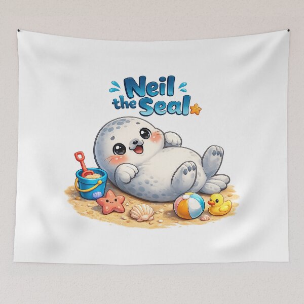 Item preview, Neil the Seal – Certified Beach Potato designed and sold by ucpstudio.