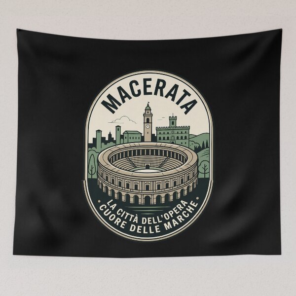 Item preview, Macerata Italy Vintage Travel Emblem designed and sold by k3rstman1.