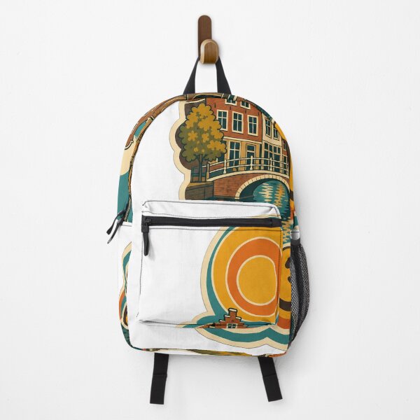 Item preview, Delft Netherlands Travel Souvenir - Retro Illustration designed and sold by VisualArtsOasis.