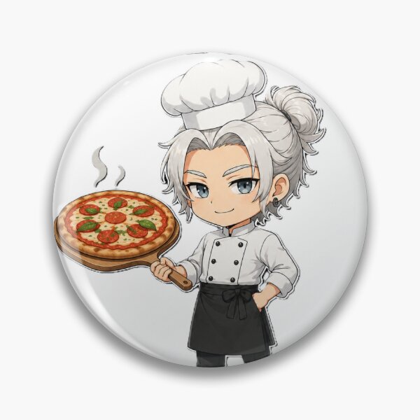 Item preview, Cute Anime Pizza Chef - Funny Pizza Lover Gift designed and sold by House of Rein.