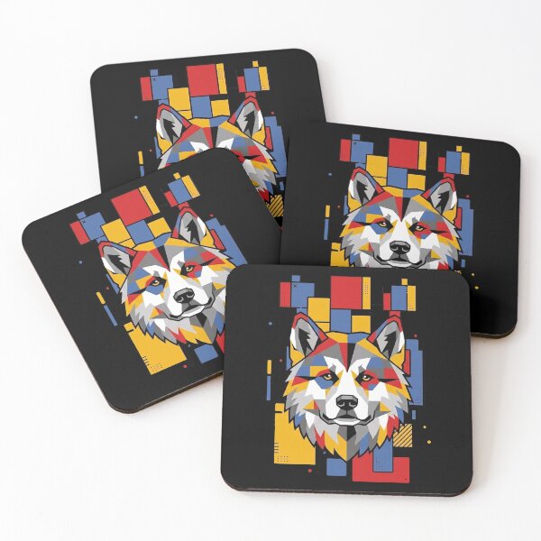 Item preview, Funny Akita Colorful Blocks Geometric Art Mom Dad Kids designed and sold by FurryHavenPH.