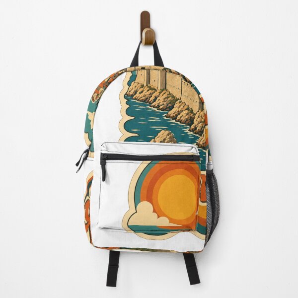 Item preview, Dubrovnik Croatia Travel Souvenir - Retro Illustration designed and sold by VisualArtsOasis.