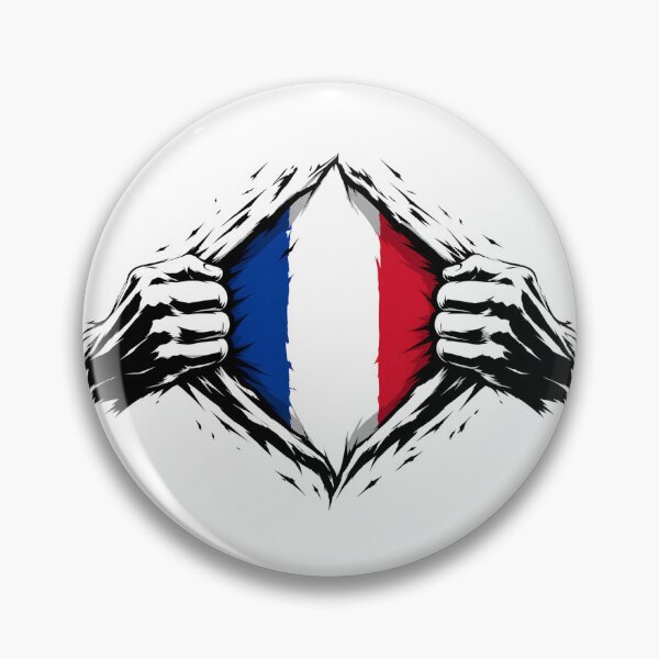 Item preview, France Tricolor Flag T-Shirt, French Patriot Gift, France Supporter, French Flag designed and sold by Hype Atelier.
