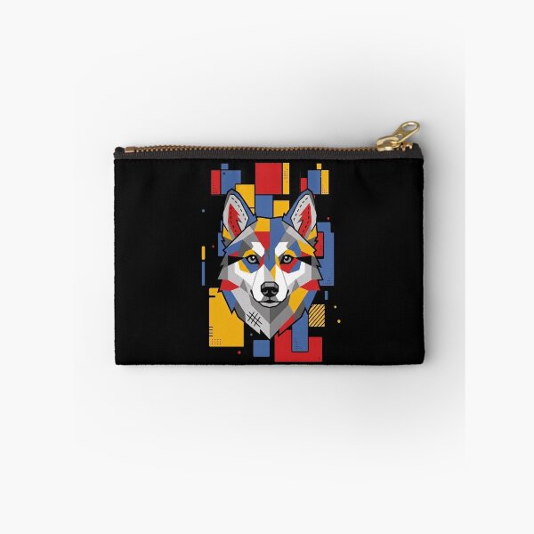 Item preview, Funny Alaskan Klee Kai Colorful Blocks Geometric Art Mom Dad Kids designed and sold by FurryHavenPH.