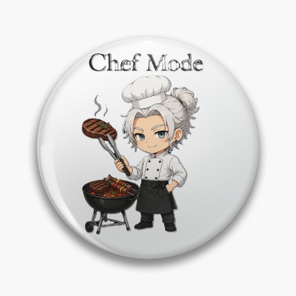 Item preview, Cute Anime Grill Chef - BBQ Steak Lover Gift designed and sold by House of Rein.