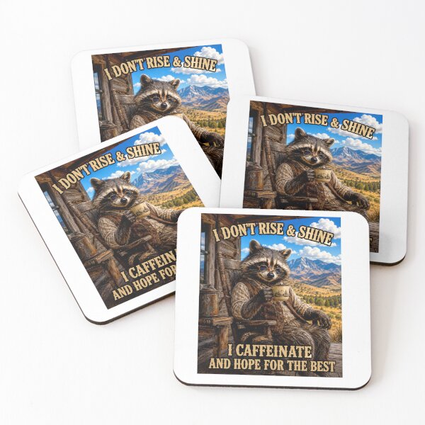 Item preview, Coffee raccoon  designed and sold by NativeGraffix.