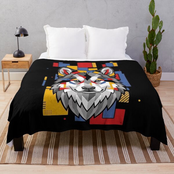 Item preview, Funny Alaskan Malamute Colorful Blocks Geometric Art Mom Dad Kids designed and sold by FurryHavenPH.