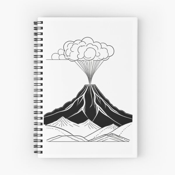 Item preview, Art - Volcano, Graphic Style Inspired by Ukiyo-e Prints designed and sold by Reverso-Design.