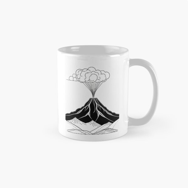 Item preview, Art - Volcano, Graphic Style Inspired by Ukiyo-e Prints designed and sold by Reverso-Design.
