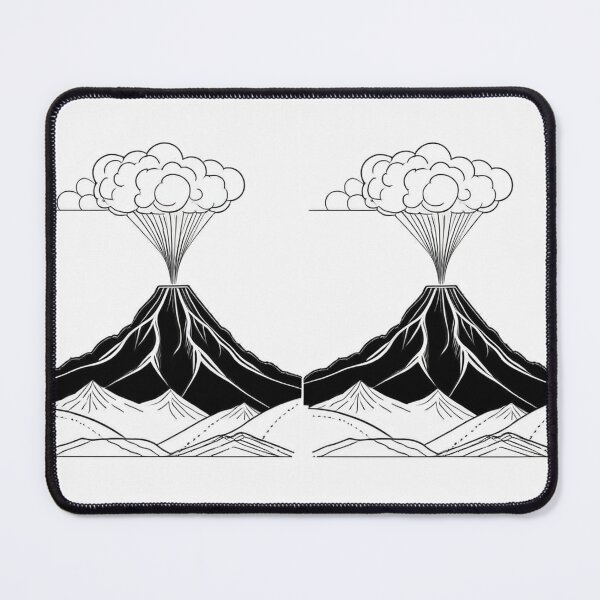Item preview, Art - Volcano, Graphic Style Inspired by Ukiyo-e Prints designed and sold by Reverso-Design.