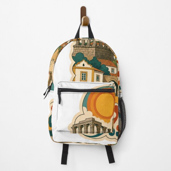 Item preview, Evora Portugal Travel Souvenir - Retro Illustration designed and sold by VisualArtsOasis.