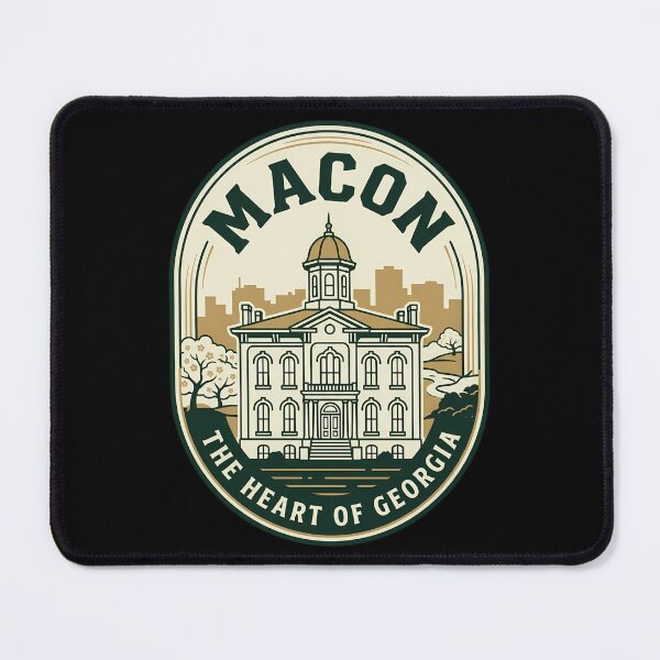 Item preview, Macon Georgia Vintage Travel Emblem Heart of Georgia designed and sold by k3rstman1.