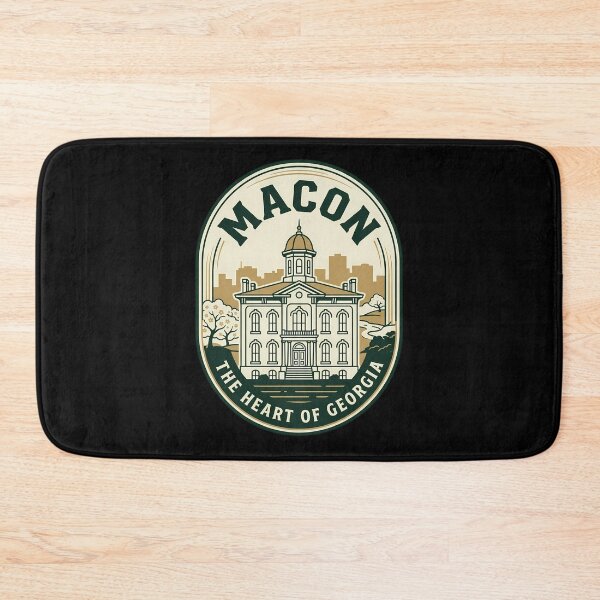 Item preview, Macon Georgia Vintage Travel Emblem Heart of Georgia designed and sold by k3rstman1.