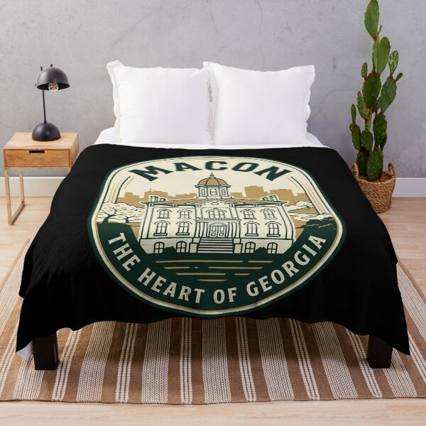 Item preview, Macon Georgia Vintage Travel Emblem Heart of Georgia designed and sold by k3rstman1.