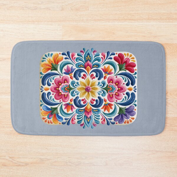 Item preview, Mexican Talavera Floral Pattern | Colorful Folk Art Design designed and sold by MythicMood.