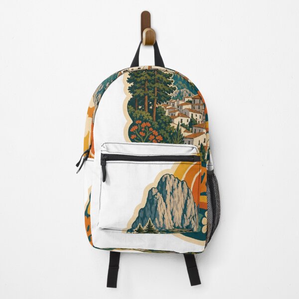 Item preview, Grazalema Spain Travel Souvenir - Retro Illustration designed and sold by VisualArtsOasis.