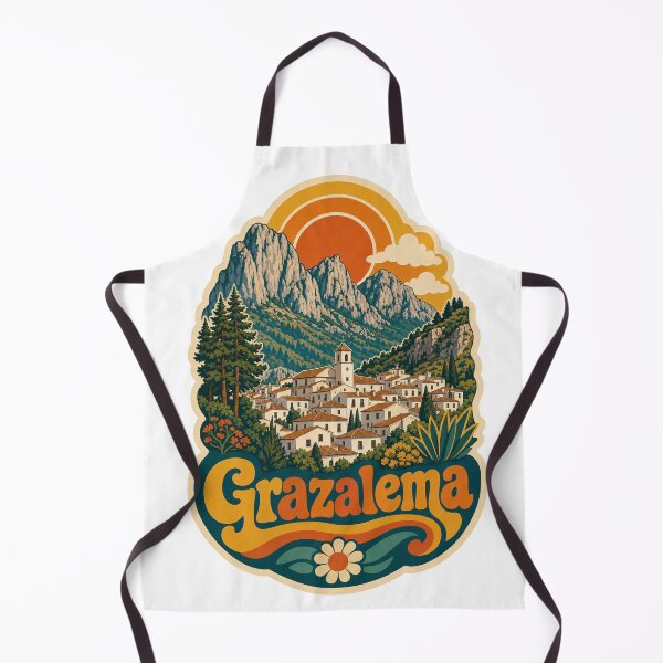 Item preview, Grazalema Spain Travel Souvenir - Retro Illustration designed and sold by VisualArtsOasis.
