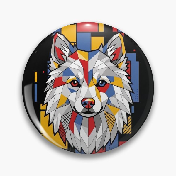 Item preview, Funny American Eskimo Colorful Blocks Geometric Art Mom Dad Kids designed and sold by FurryHavenPH.