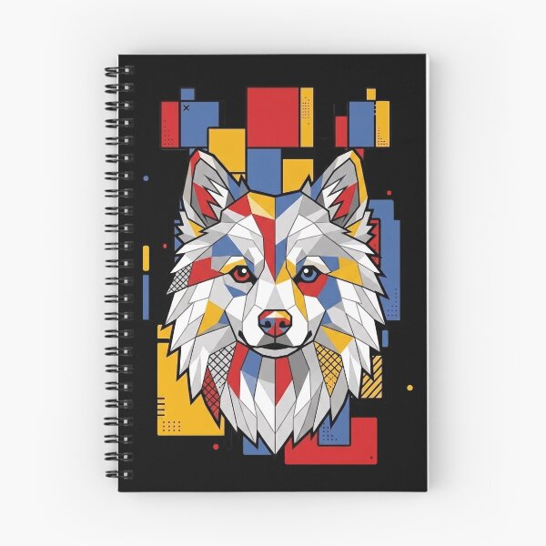 Item preview, Funny American Eskimo Colorful Blocks Geometric Art Mom Dad Kids designed and sold by FurryHavenPH.