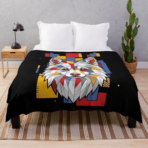 Item preview, Funny American Eskimo Colorful Blocks Geometric Art Mom Dad Kids designed and sold by FurryHavenPH.