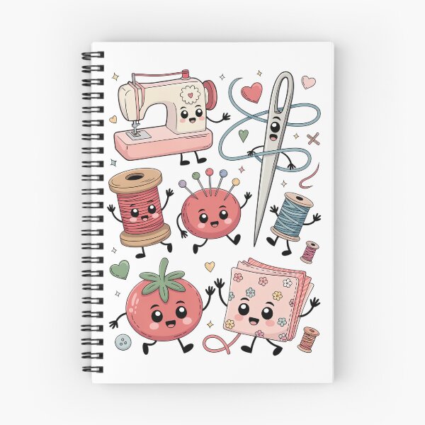 Item preview, Kawaii Sewing Supplies Characters designed and sold by jkrphoto.